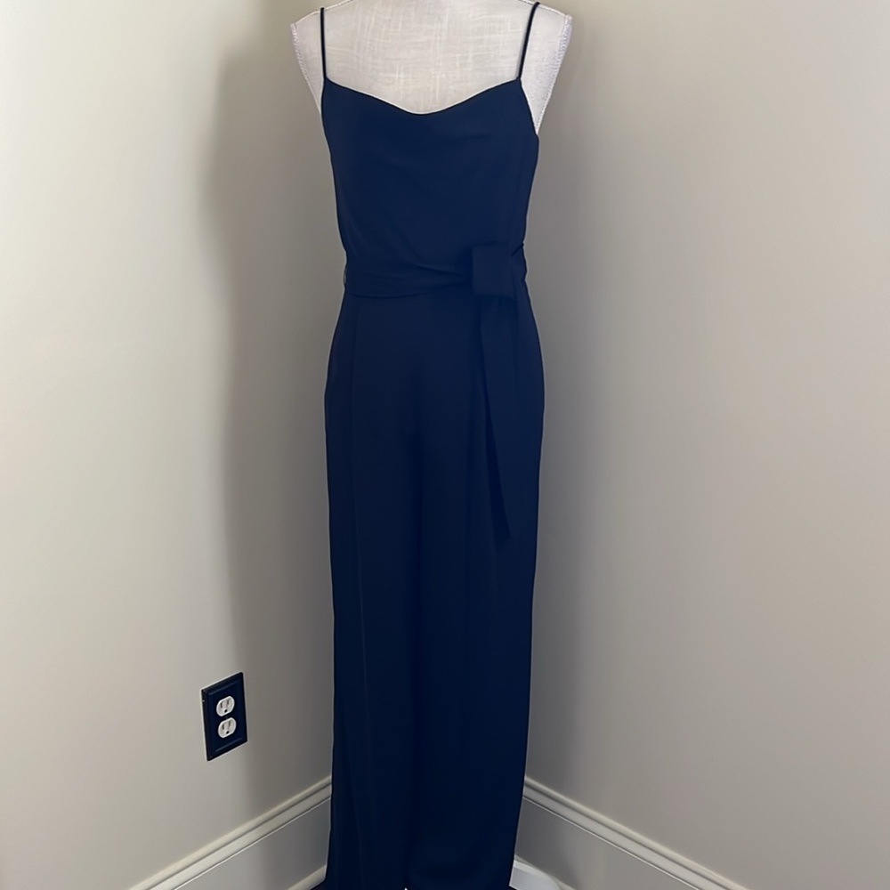 🆕 ANTONIO MELANI Black Jumpsuit with Sweetheart Neckline and Wide-Leg - Picture 6 of 17